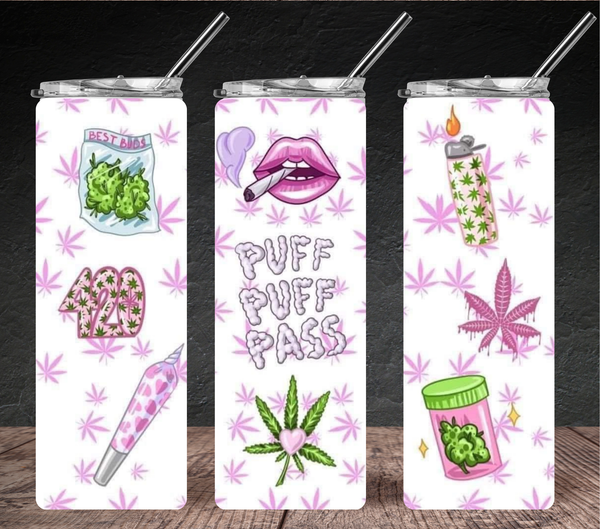 Girl Puff Puff Tumbler